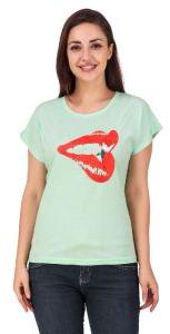 Lip Print Women T-Shirts