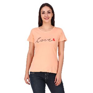 Love Print Women T-Shirts