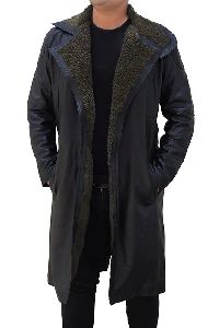 Mens Leather Shearling Fur Coat