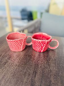 Small Red Mugs