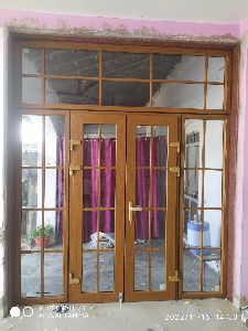 Brown UPVC Hinged Window