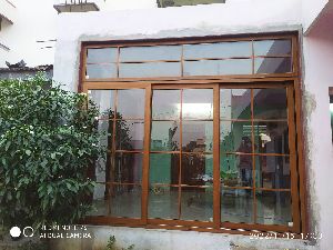 Brown UPVC Sliding Door