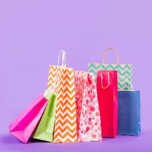 multicolour paper bags