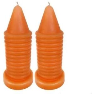 Orange Wax Candle