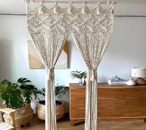 macrame door curtains