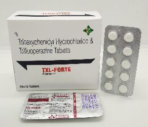 Trihexyphenidyl 2mg + Trifluoperazine Hydrochloride 5mg Tablets