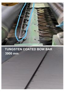 Tungsten coated camber bar