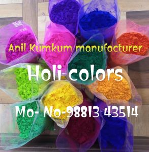 Holi colours and kumkum