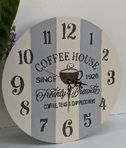 Printed Wooden Wall Clock