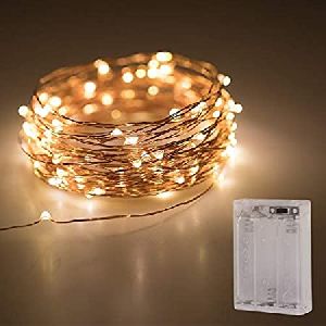 Golden LED String Lights