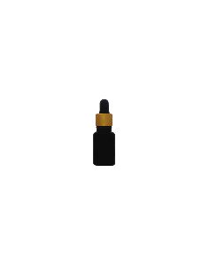 10 ml Black Glossy Glass Bottle