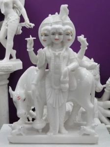 Marble Dattatreya Statue