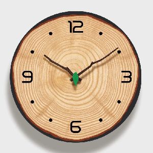 Wooden Log Clock