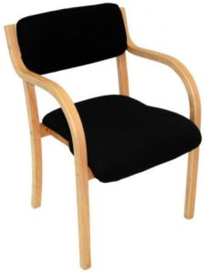 wooden visitor chair