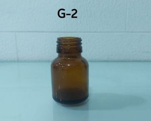 G-2 28 MM AMBER GLASS BOTTLE