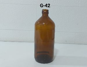 G-42 25 MM ROUND AMBER BOTTLE