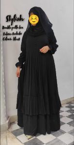 double layer abaya