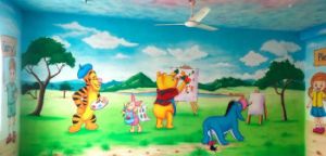 School Wall Cartoon Painting Services