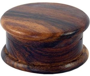 Wood herb grinder