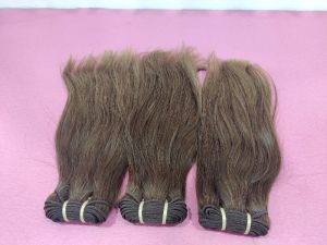 Honey Brown Human Hair Bundle Machine Weft