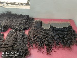 Deep curly human hair Bundle Extensions