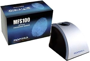 Mantra MFS100 fingerprint scanner