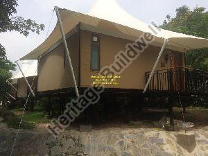 Tensile Fabric Roof Resort Hut