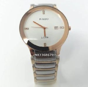 Rado Centrix Gold With Silver White Dial High Quality Watch