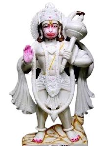 White Marble Hanuman Statue