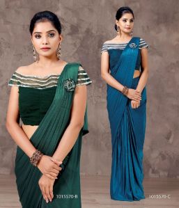 Ready To Wear Saree With Stitched Blouse