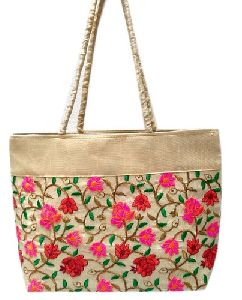 embroidered tote bag