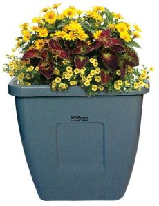 Self Watering 14 Inch Square Neck Flower Pot