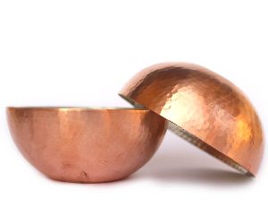 De Kulture Works Handmade Pure Copper Serving Salad Fruit Bowl