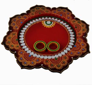 Decorative Handmade Pooja Thali CV_PUJATH001