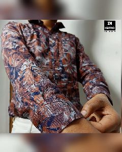 Wild Print Cotton Shirts