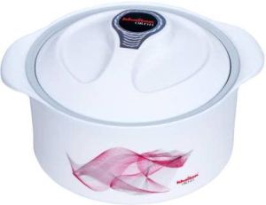 Khaitan Mellow 3 Pieces Thermoware Casserole Set - White,Pink,Blue ( 1000, 2000, 3000 )