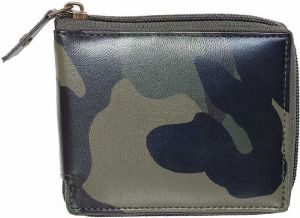 SOLOWAY Unisex Army Artificial Leather Wallet