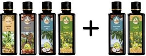 Pure Cold Pressed Oil Combo (Sesame, Almond, Coconut, Mustard)-100ml