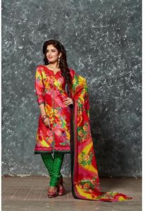 Ethnic Printed Churidar Suit