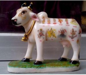 Marble Cow Statue