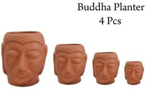 Ceramic Buddha Head Planters