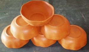 Clay Flower Bowl