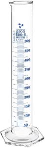 Measuring Cylinder Hexa Base with Spout