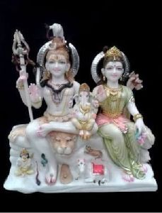 2 Feet Marble Shiv Parivar Statue