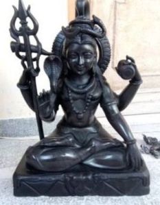 Sitting Marble Shiva Statue