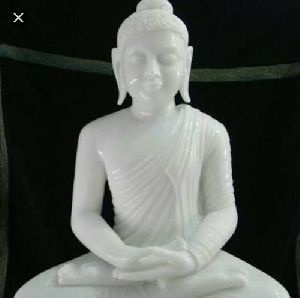 white marble buddha statue