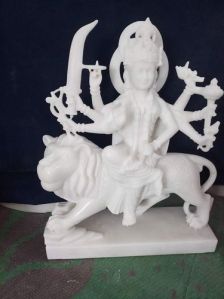 White Marble Durga Statue