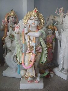 Worship Marble Krishna Statue