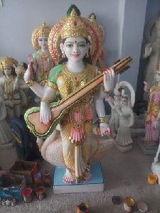 Worship Marble Saraswati Statue