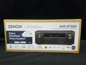 Denon AVR-S750H Receiver, 7.2 Channel (165W x 7) - 4K Ultra HD Home Theater (2019) Music Streaming